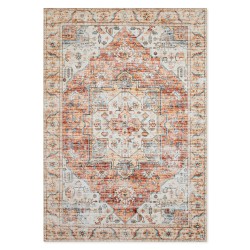 Tapete Doha 240323B Medallón Naranja