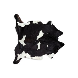 Tapete Cow Skin Negro - Blanco