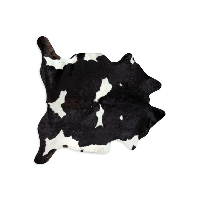 Tapete Cow Skin Negro - Blanco