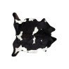 Tapete Cow Skin Negro - Blanco