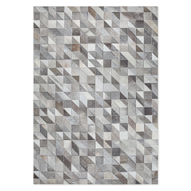 Tapete Cow Hide Rug Pixel Lt Grey