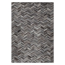Tapete Cow Hide Rug Parquet Dark Grey