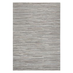 Tapete Cow Hide Rug Fino Stripe Grey