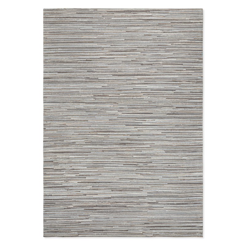 Tapete Cow Hide Rug Fino Stripe Grey