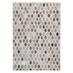 Tapete Cow Hide Rug Chain Lt Grey