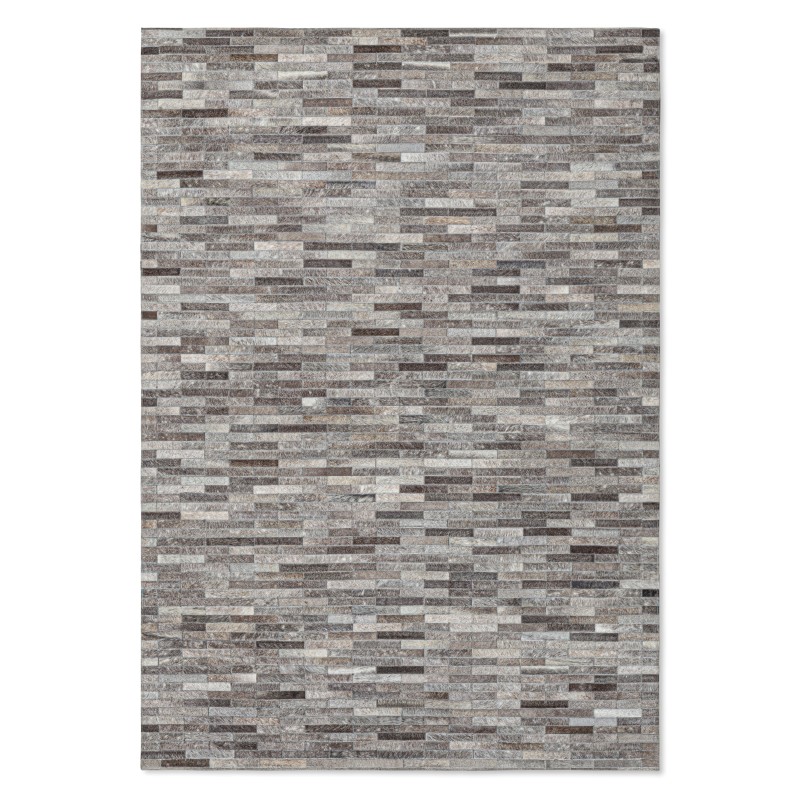 Tapete Cow Hide Rug Brick Dark Grey