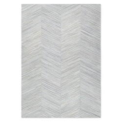 Tapete Cow Hide Fino Light Grey