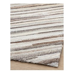 Tapete Cow Hide Fino Dark Grey