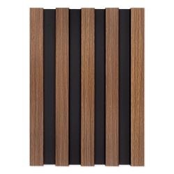 Panel 3D Grande Black and Wood