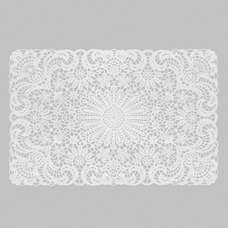 Mantel Individual Encaje Blanco