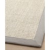 Tapete Sisal Panama Border Marble Grey