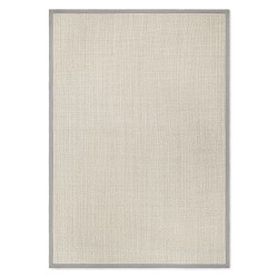 Tapete Sisal Panama Border Marble Grey