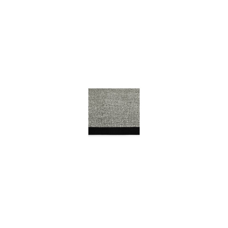 Tapete Sisal Border Dove Grey Mix / Black