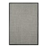 Tapete Sisal Border Dove Grey Mix / Black